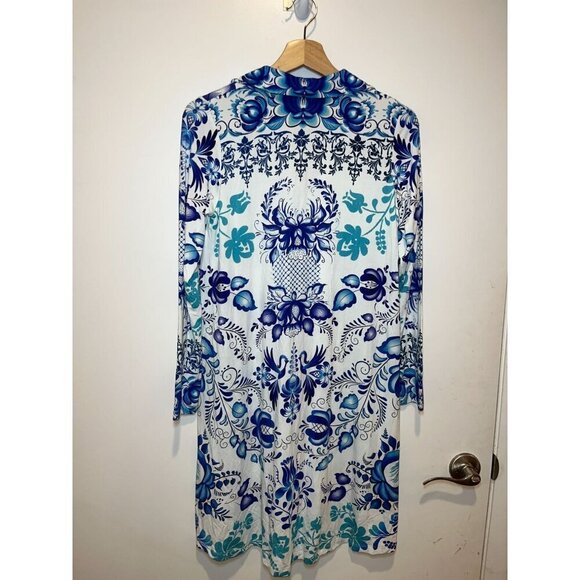 Johnny Was Farrow Botanical-Print Shift Swing Dres XS - Picture 6 of 9